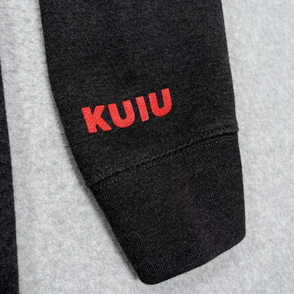 Kuiu Ultralight Hunting Hoodie Mens Medium M Charcoal Gray Pullover Drawstring - Picture 7 of 13
